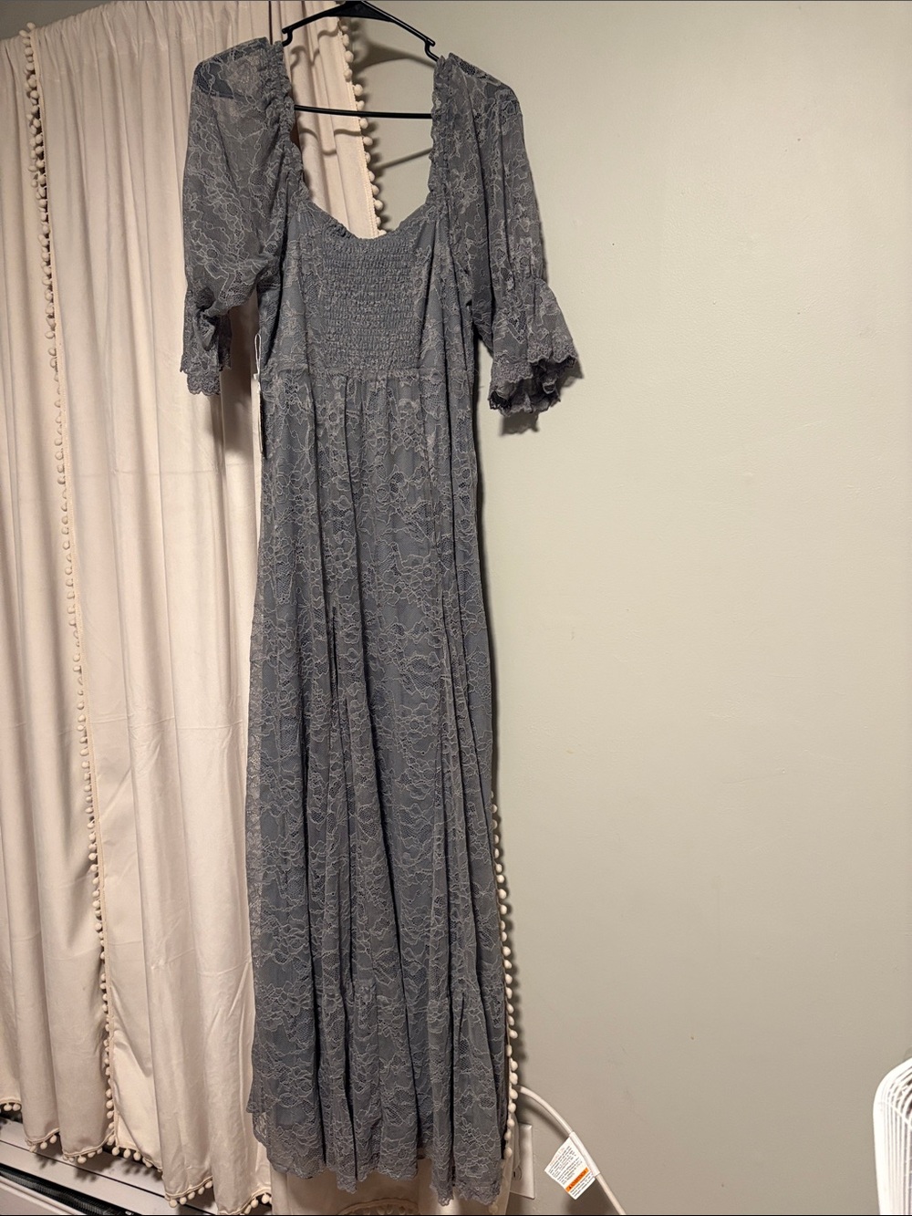 Joyfolie Gray Lace Maxi Dress - Picture 6 of 6